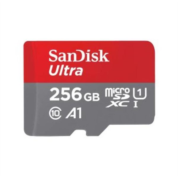 Memoria Sd Micro 256gb Sandisk Ultra Microsdxc + Sd Adapter 150mb/s A1 Class 10 Uhs-i Sdsquac-256g-gn6ma