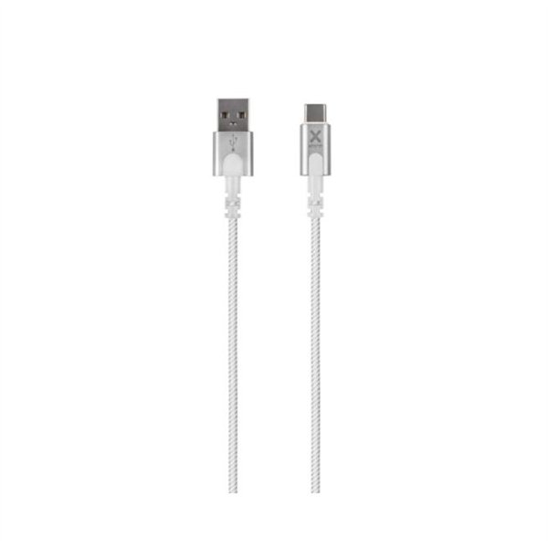 Xtorm CX2050 cable de teléfono móvil Blanco 1 m USB A USB C