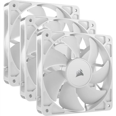 Corsair RS120 Pack Triple Ventilador Blanco Suplementario PWM