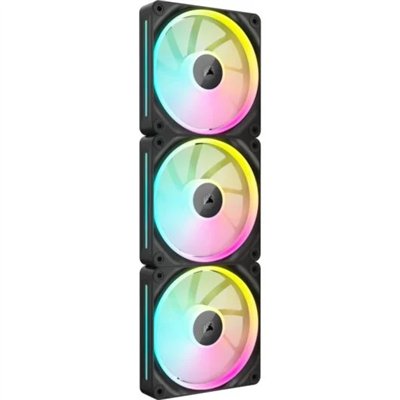 Corsair PWM iCUE LINK LX120 RGB Paquete Triple 120 mm Negro