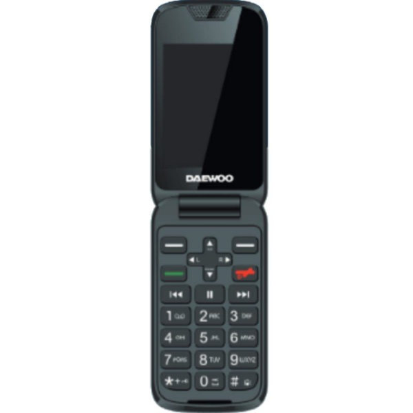 Teléfono Móvil Daewoo DW8002BK para Personas Mayores/ Negro