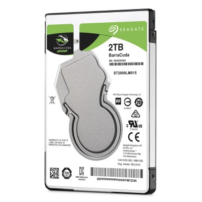 Seagate 2TB Barracuda para portatiles 7mm HDD 2.5" 5400rpm