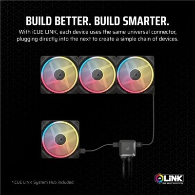 Corsair iCUE LINK LX120-R RGB Pack Triple Ventilador