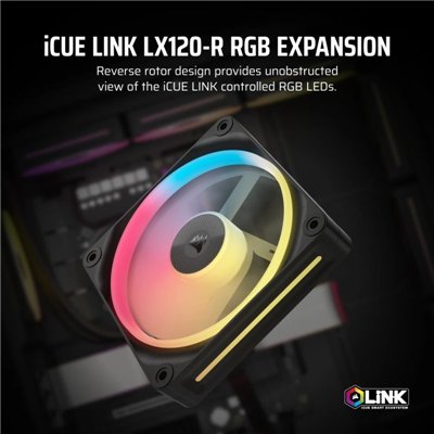 Corsair iCUE LINK LX120-R RGB Ventilador Suplementario PWM