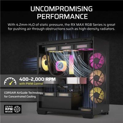 Corsair iCUE LINK RX120 MAX RGB Pack Triple Ventilador