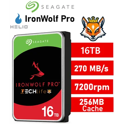 Seagate 16TB IronWolf Pro NAS 7200rpm HDD 3.5" SATA 6GB/s 256Mb