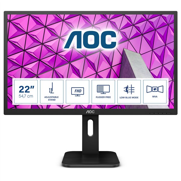 AOC P1 22P1 pantalla para PC 54,6 cm (21.5") 1920 x 1080 Pixeles Full HD LED Negro