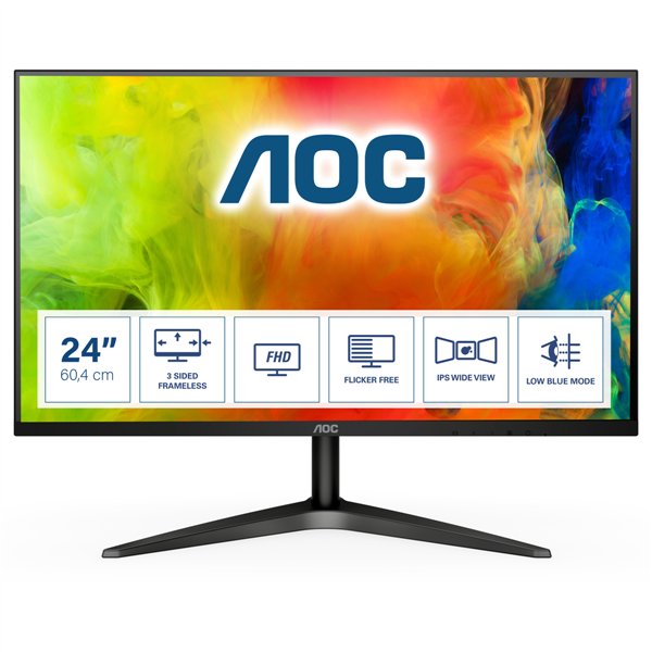 AOC B1 24B1XH pantalla para PC 61 cm (24") 1920 x 1080 Pixeles Full HD LED Negro