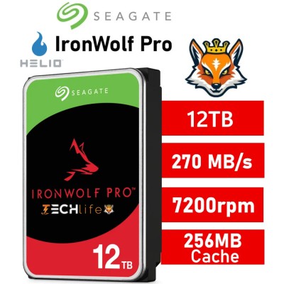 Seagate 12TB IronWolf Pro NAS 7200rpm HDD 3.5" SATA 6GB/s 256Mb