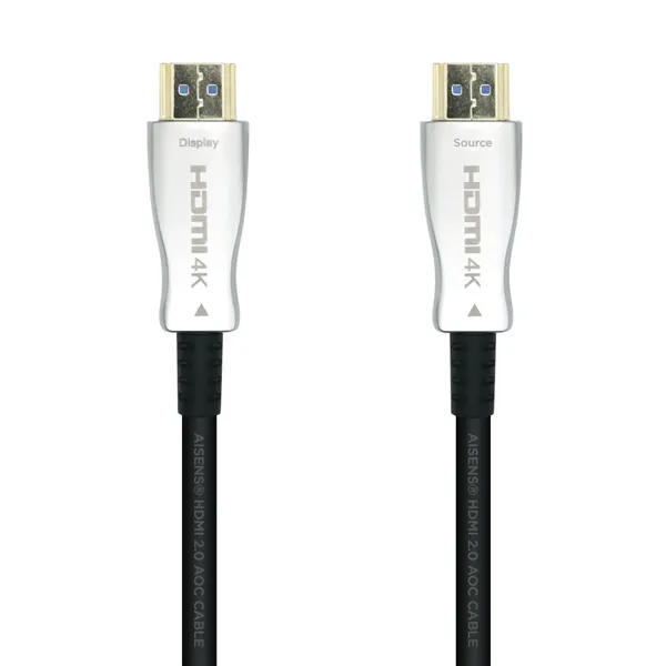 Cable HDMI 2.0 AOC 4K Aisens A148-0378/ HDMI Macho - HDMI Macho/ 20m/ Negro