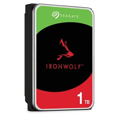 Seagate 1TB IronWolf NAS 5400rpm HDD 3.5" SATA 6GB/s 256MB