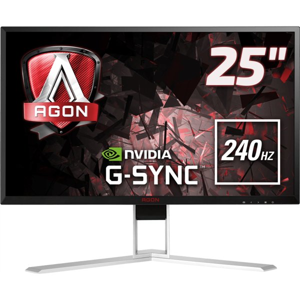 AOC AGON 1 AG251FG pantalla para PC 62,2 cm (24.5") 1920 x 1080 Pixeles Full HD LED Negro, Rojo