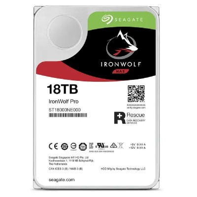 Seagate 18TB IronWolf Pro NAS 7200rpm HDD 3.5" SATA 6GB/s 256Mb