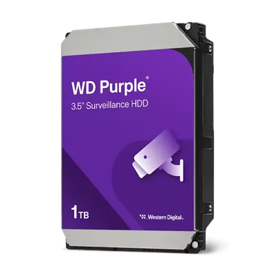 WD Purple 1TB 5400rpm HDD 3.5" 64MB SATA 6GB/s para NVR y DVR