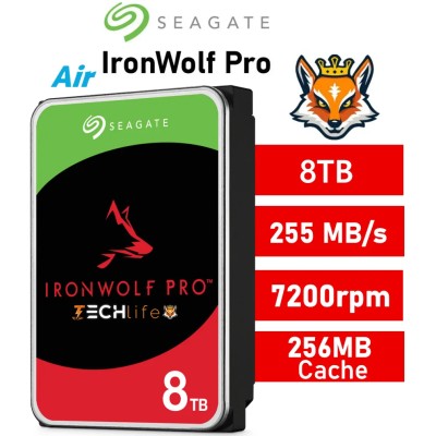 Seagate 8TB IronWolf Pro NAS 7200rpm HDD 3.5" SATA 6GB/s 256MB