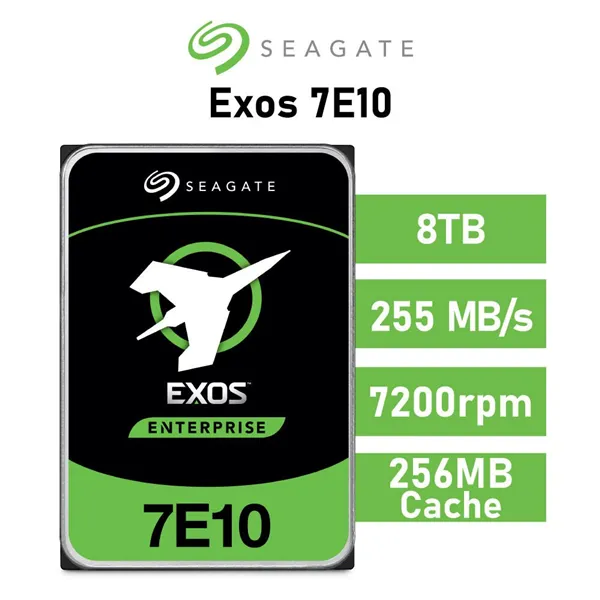 Seagate 8TB Exos 7E10 512e/4Kn 7200rpm 256MB 3.5" SATA 6GB/s