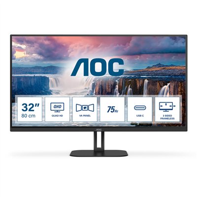 AOC V5 Q32V5CE/BK pantalla para PC 80 cm (31.5") 2560 x 1440