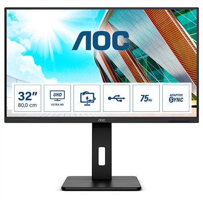 AOC P2 U32P2 pantalla para PC 80 cm (31.5") 3840 x 2160 Pixeles