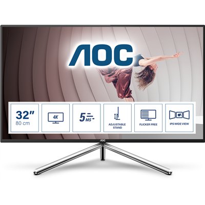 AOC U32U1 pantalla para PC 80 cm (31.5") 3840 x 2160 Pixeles 4K