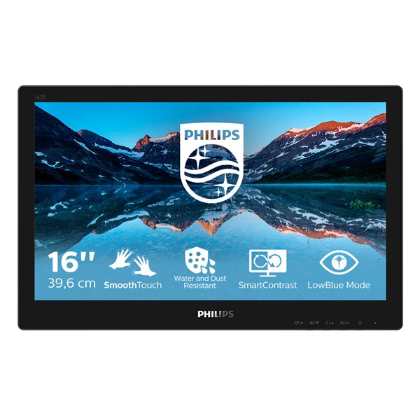 Philips 162B9TN/00 pantalla para PC 39,6 cm (15.6") 1366 x 768 Pixeles HD LCD Pantalla táctil Mesa Negro