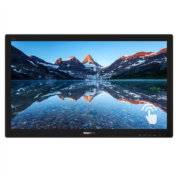 Philips 222B9TN/00 pantalla para PC 54,6 cm (21.5") 1920 x 1080 Pixeles Full HD LCD Pantalla táctil Mesa Negro