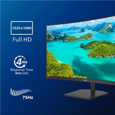 Philips 241E1SC 23.6" LED FullHD 75Hz FreeSync Curvo