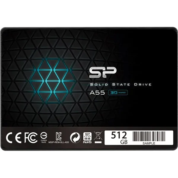 Silicon Power Slim A55 3D NAND 512GB 2.5" SATA 6GB/s 550MB/s