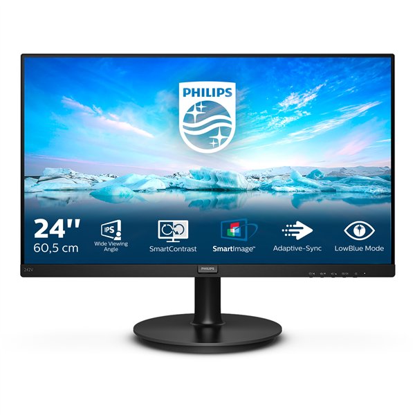 Philips V Line 242V8A/00 pantalla para PC 60,5 cm (23.8") 1920 x 1080 Pixeles Full HD LCD Negro