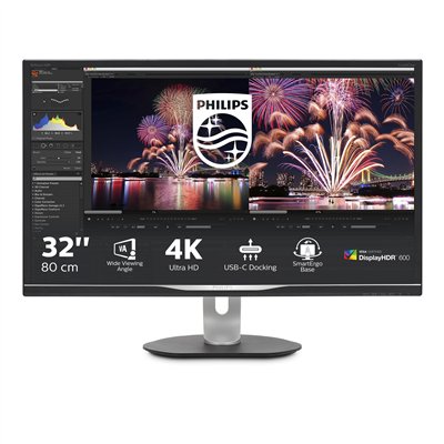 Philips P Line Monitor LCD con base USB-C 328P6VUBREB/00