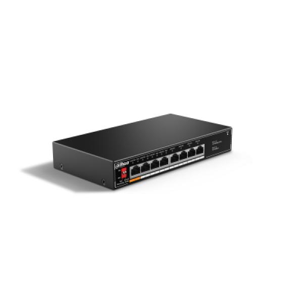 Dahua Technology PoE SF1008LP No administrado L2 Fast Ethernet (10/100) Energía sobre Ethernet (PoE) Negro