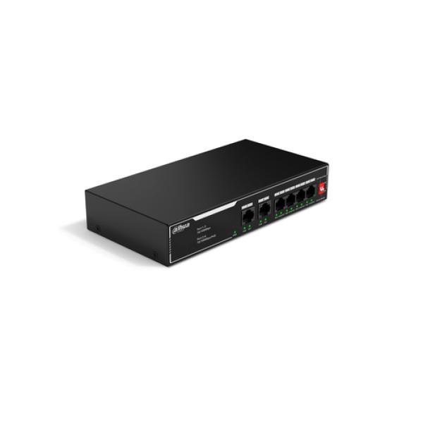 Dahua Technology PoE SF1006LP No administrado L2 Fast Ethernet (10/100) Energía sobre Ethernet (PoE) Negro