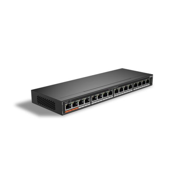 Dahua Technology PoE SG1016P No administrado L2 Gigabit Ethernet (10/100/1000) Energía sobre Ethernet (PoE) Negro