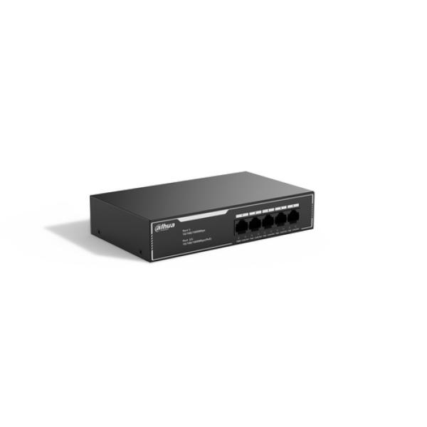 Dahua Technology PoE SG1005LP No administrado L2 Gigabit Ethernet (10/100/1000) Energía sobre Ethernet (PoE) Negro