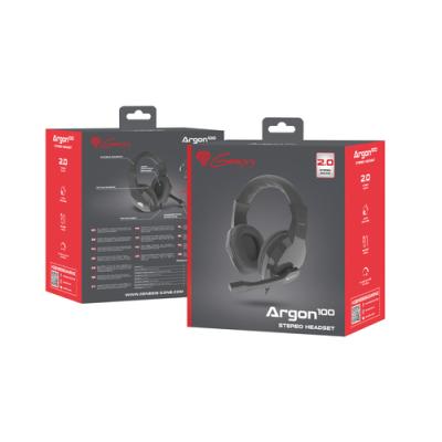 GENESIS ARGON 100 Auriculares Alámbrico Diadema Juego Negro