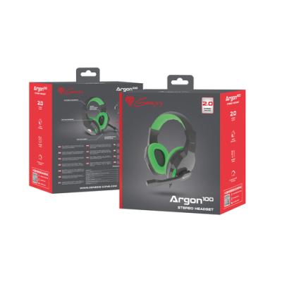 GENESIS ARGON 100 Auriculares Alámbrico Diadema Juego Negro