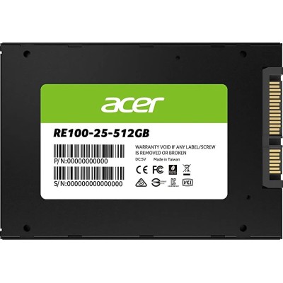 Acer RE100 SSD 512GB 2.5" a 557MB/s SATA 6GB/s