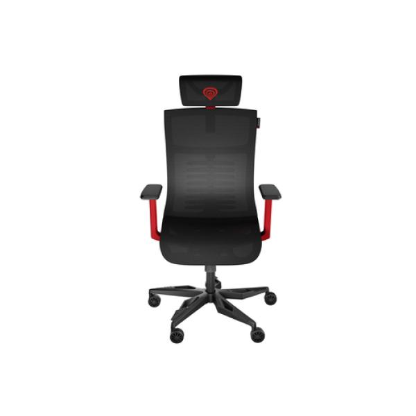 GENESIS Astat 700 Silla para videojuegos de PC Asiento de malla Negro, Rojo