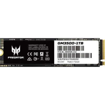 Acer Predator GM3500 SSD NVMe 1TB a 3400MB/s PCIe 3.0 M.2 2280