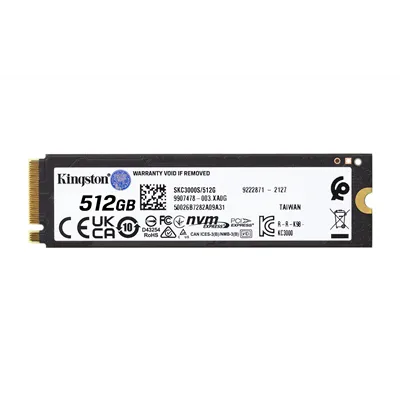 Kingston KC3000 SSD 512GB PCIe 4.0 NVMe a 7000MB/s M.2 2280 con