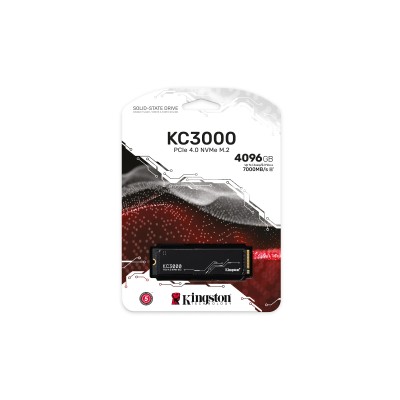 Kingston KC3000 SSD 4TB PCIe 4.0 NVMe a 7000MB/s M.2 2280 con