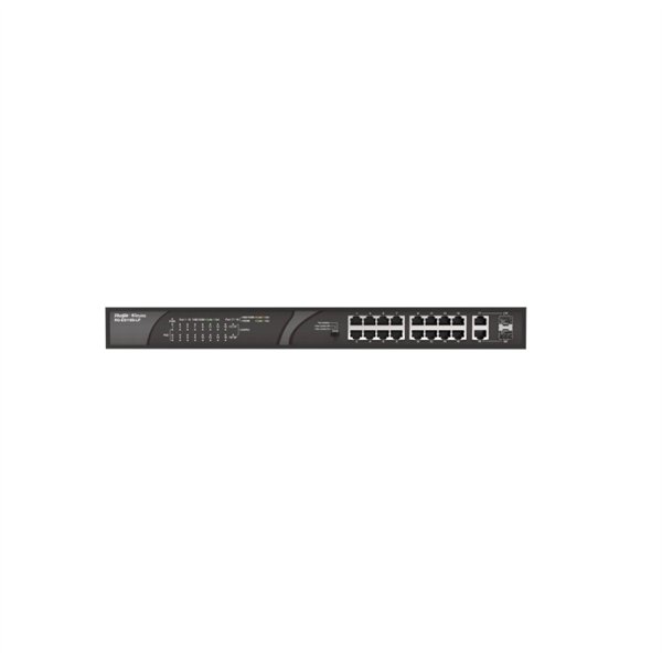 Ruijie Networks RG-ES118S-LP switch No administrado Fast Ethernet (10/100) Energía sobre Ethernet (PoE) Negro