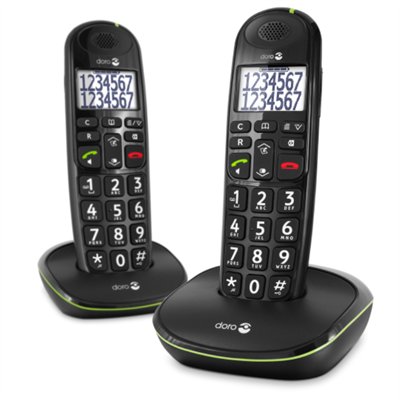 Doro PhoneEasy 110 Teléfono DECT Identificador de llamadas Negro