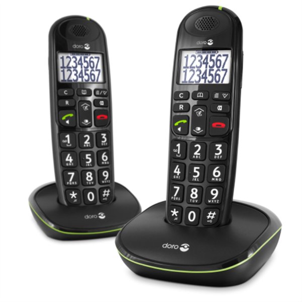 Doro PhoneEasy 110 Teléfono DECT Identificador de llamadas Negro