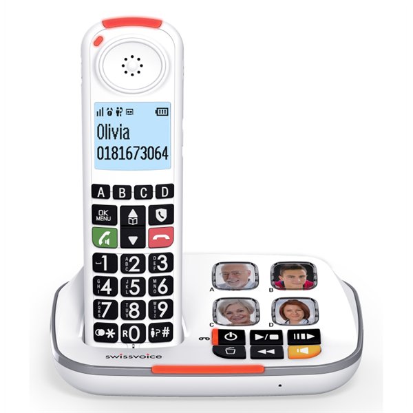 SwissVoice Xtra 2355 Teléfono DECT Identificador de llamadas Blanco