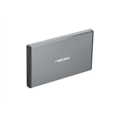 NATEC Rhino GO Carcasa de disco duro/SSD Gris 2.5"