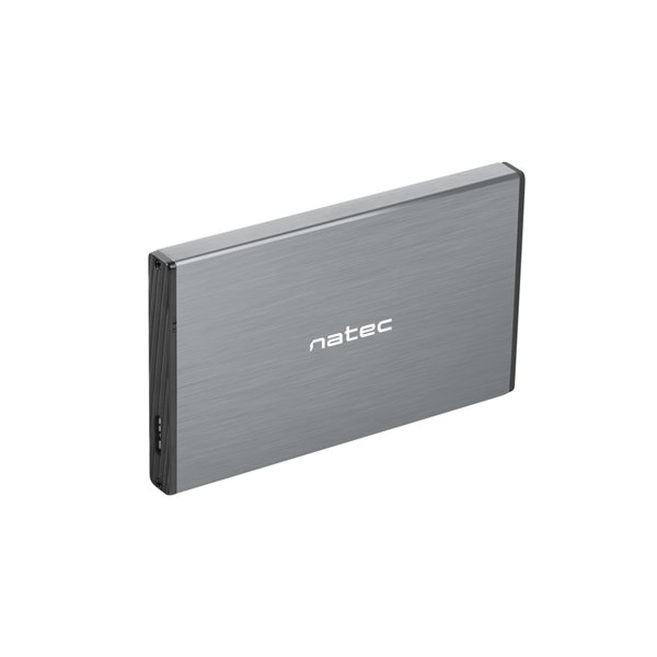 NATEC Rhino GO Carcasa de disco duro/SSD Gris 2.5"