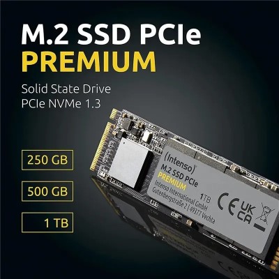 Intenso PREMIUM SSD 250GB NVMe a 2100MB/s PCIe 3.0 M.2 2280