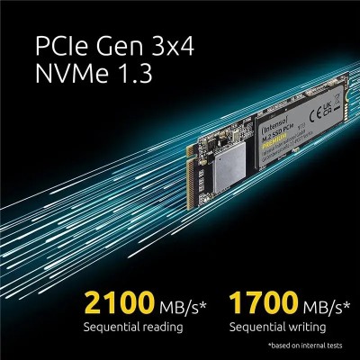 Intenso PREMIUM SSD 250GB NVMe a 2100MB/s PCIe 3.0 M.2 2280