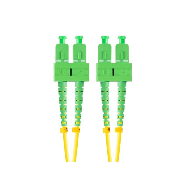 Lanberg FO-SASA-SD11-0020-YE Cable de fibra óptica e InfiniBand 2 m SC Verde, Amarillo