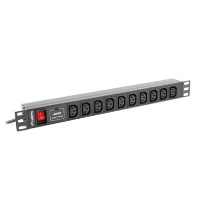 Lanberg PDU-10I-0200-IEC-BK unidad de distribución de energía